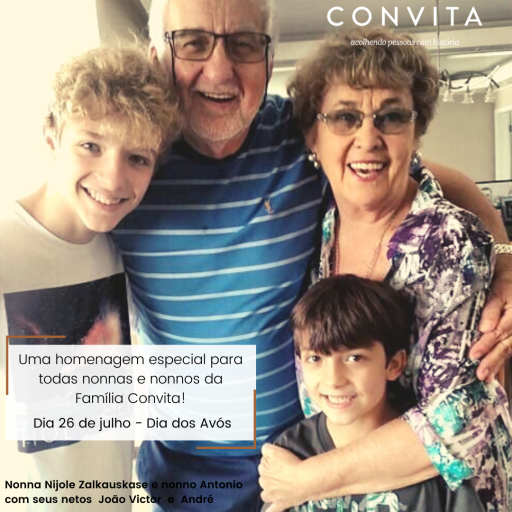 Em celebração ao Dia dos Avós (26 de julho), o Convita realizou uma campanha virtual para homenagear todas as nonnas e nonnos.